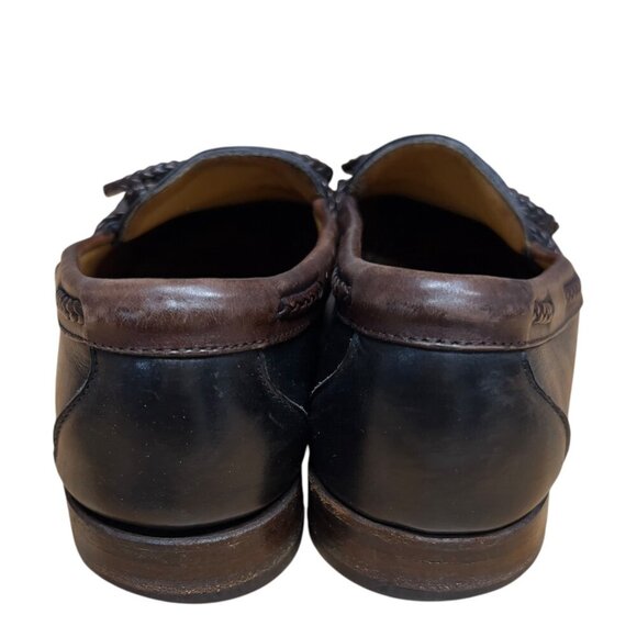 Allen Edmonds Men's Woodstock Black & Brown Leather Tassel Loafers Size 8 - Picture 7 of 8